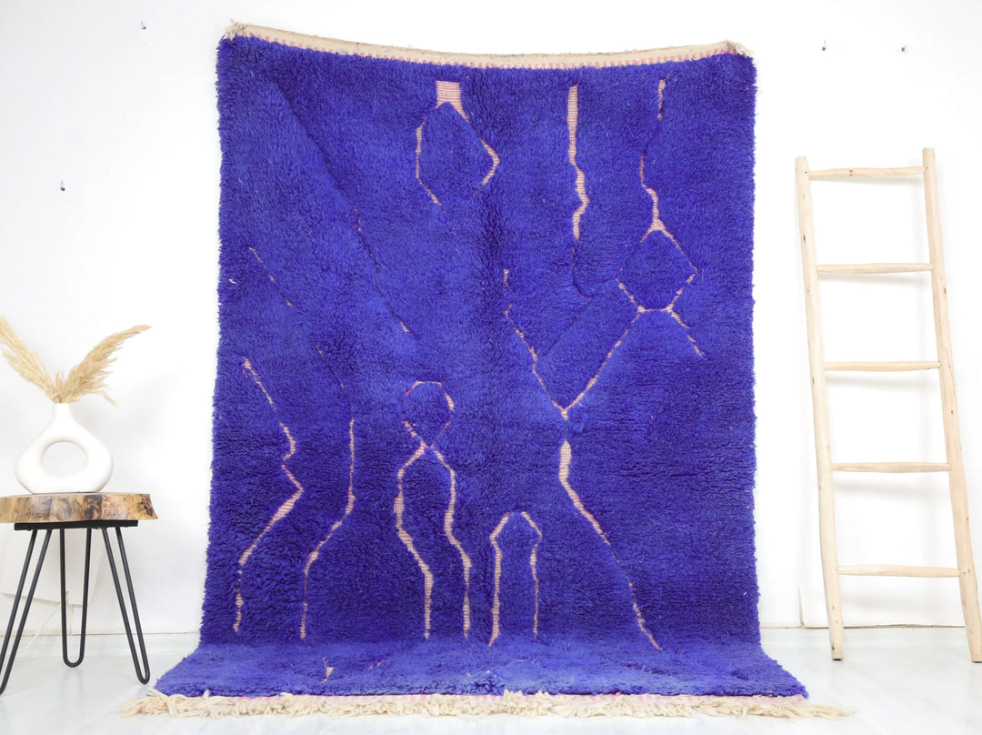 Vibrant Purple Custom Moroccan Rugs Made craftilymarrakesh.com