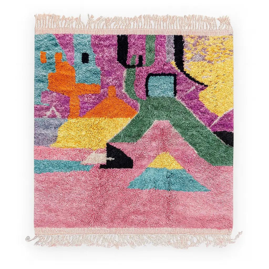 Abstract Pop Custom Moroccan Rugs Made Craftily Marrakech
