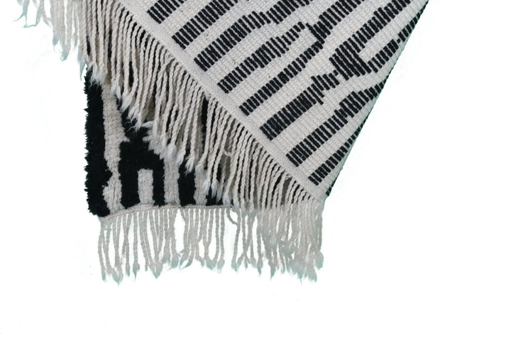 B&amp;W Stripes Custom Moroccan Rugs Made Craftily Marrakech