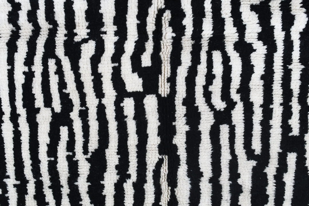 B&amp;W Stripes Custom Moroccan Rugs Made Craftily Marrakech