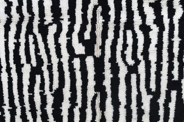 B&amp;W Stripes Custom Moroccan Rugs Made Craftily Marrakech