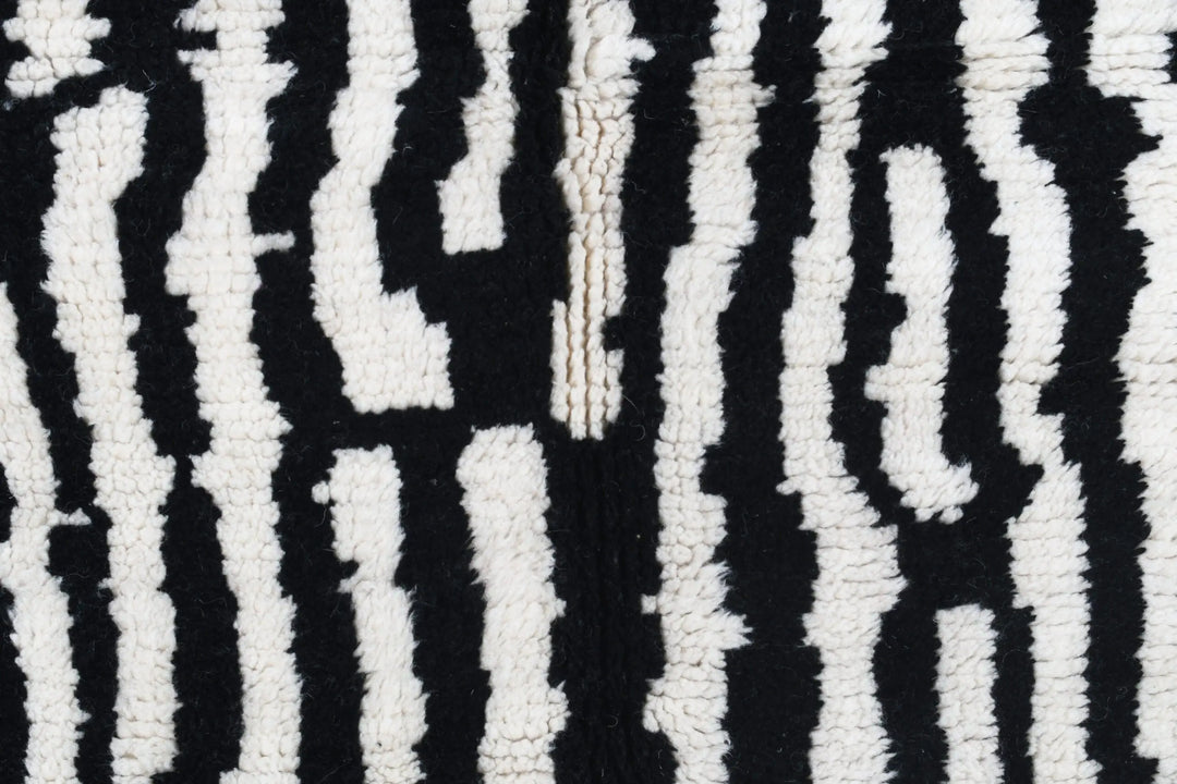B&amp;W Stripes Custom Moroccan Rugs Made Craftily Marrakech