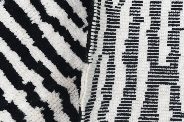 B&amp;W Stripes Custom Moroccan Rugs Made Craftily Marrakech