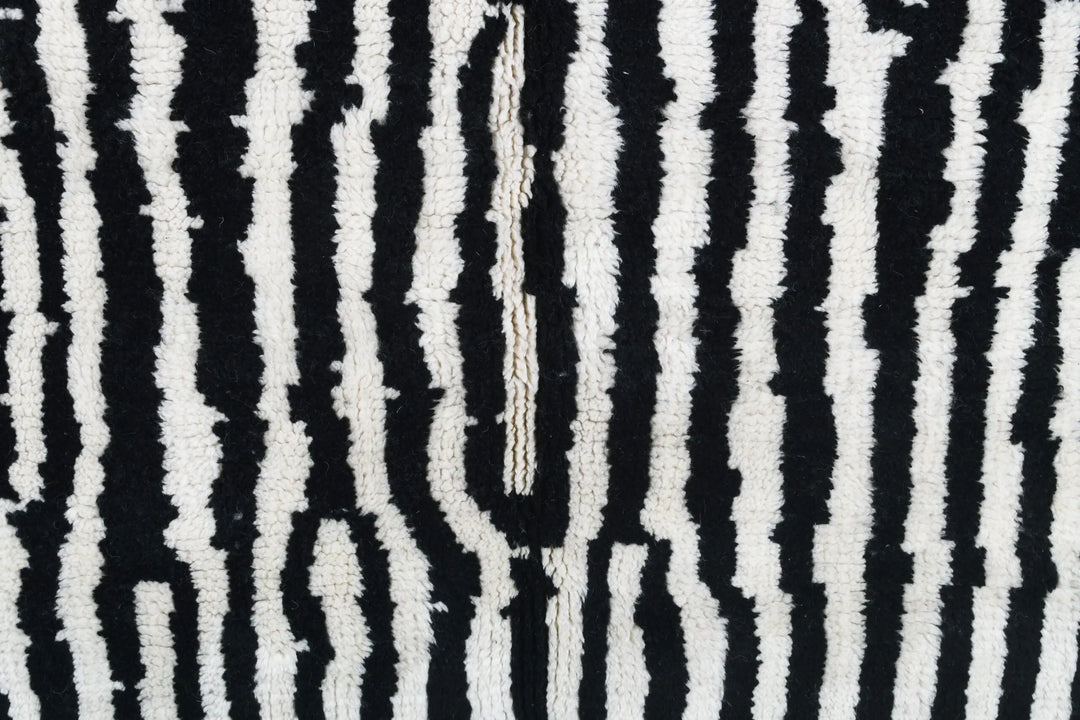 B&amp;W Stripes Custom Moroccan Rugs Made Craftily Marrakech