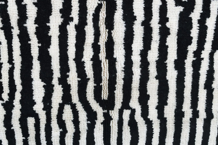 B&amp;W Stripes Custom Moroccan Rugs Made Craftily Marrakech