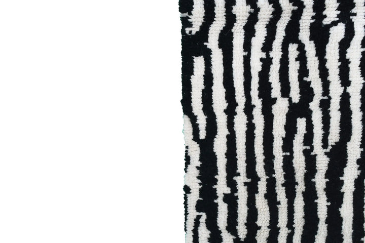 B&amp;W Stripes Custom Moroccan Rugs Made Craftily Marrakech