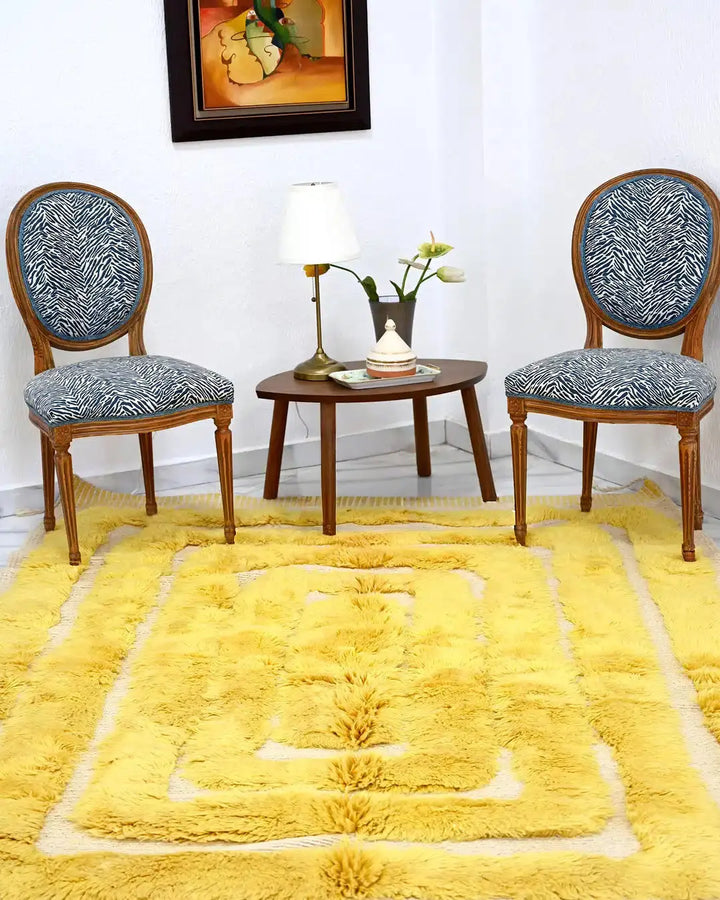 Chromatic Gold Custom Moroccan Rugs Made Craftily Marrakech