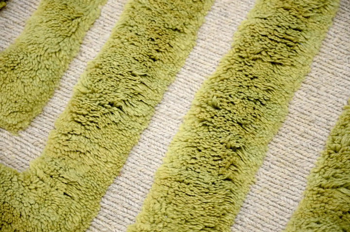 Chromatic Green Custom Moroccan Rugs Made Craftily Marrakech