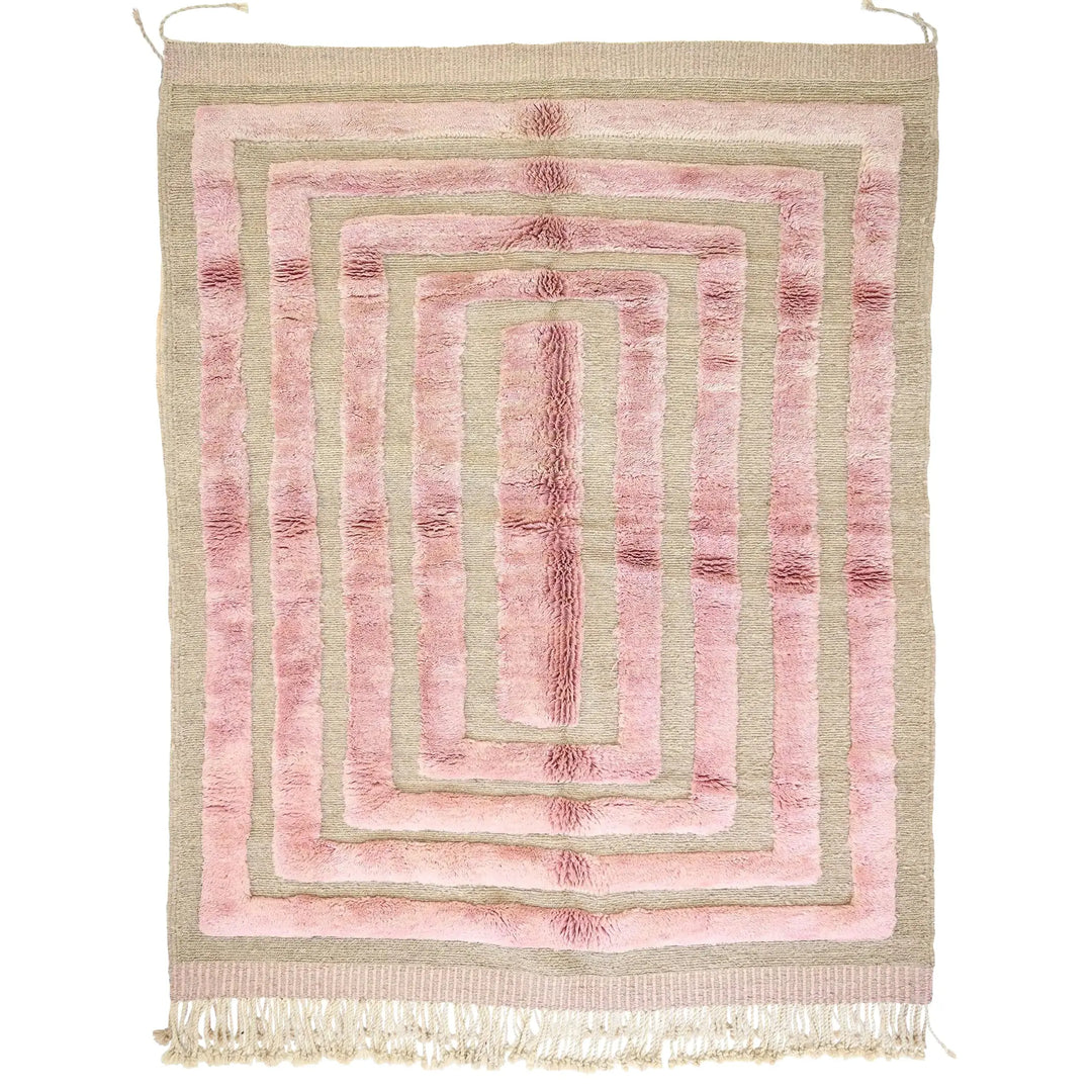 Chromatic Pink Custom Moroccan Rugs Made Craftily Marrakech