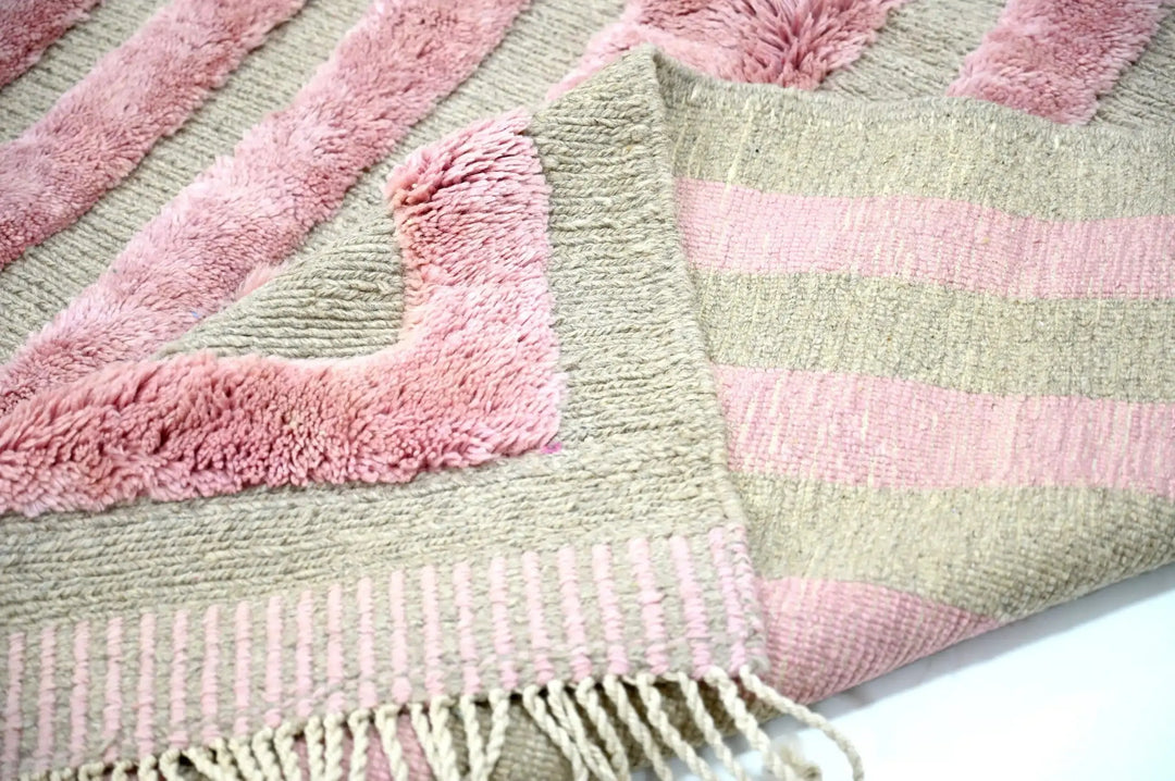 Chromatic Pink Custom Moroccan Rugs Made Craftily Marrakech