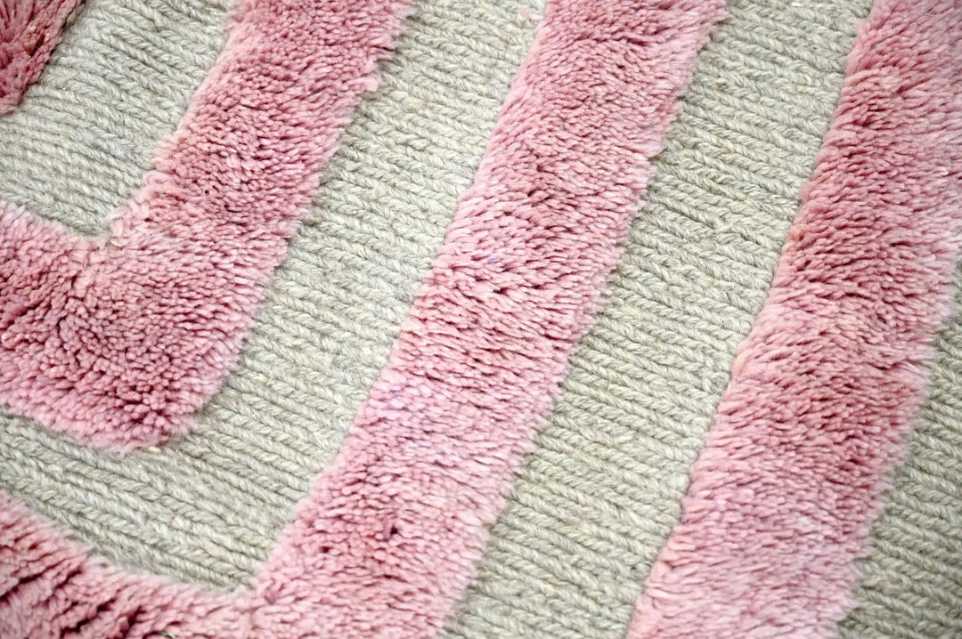 Chromatic Pink Custom Moroccan Rugs Made Craftily Marrakech