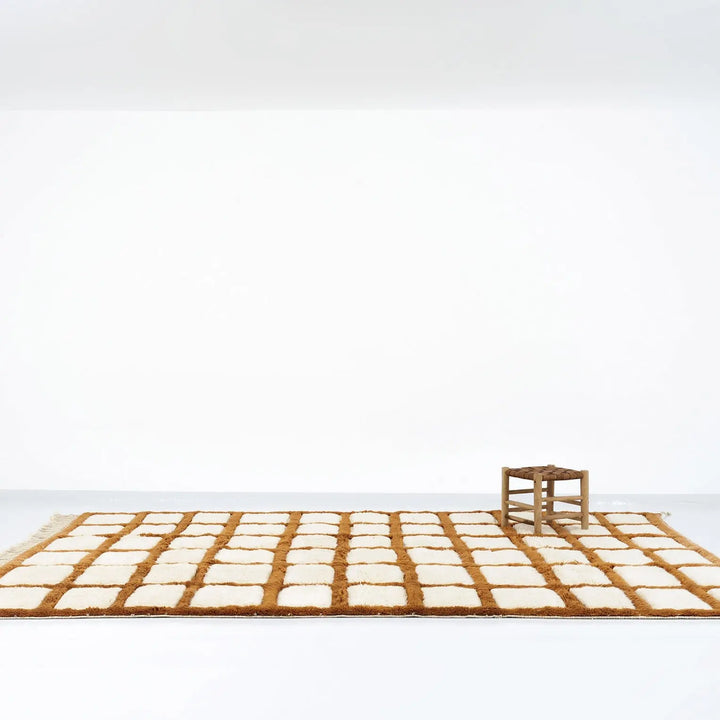 Gridwork Delight Custom Moroccan Rugs Made craftilymarrakesh.com