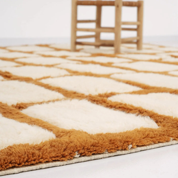 Gridwork Delight Custom Moroccan Rugs Made craftilymarrakesh.com