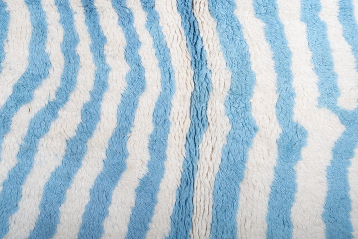 Light Blue &amp; White Custom Moroccan Rugs Made Craftily Marrakech