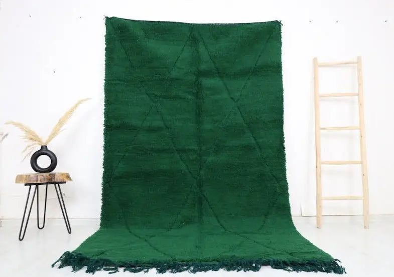 Authentic Green Custom Moroccan Rugs Made craftilymarrakesh.com