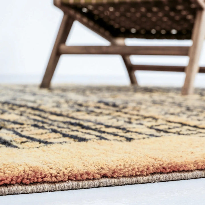 Graphic Lines Custom Moroccan Rugs Made craftilymarrakesh.com