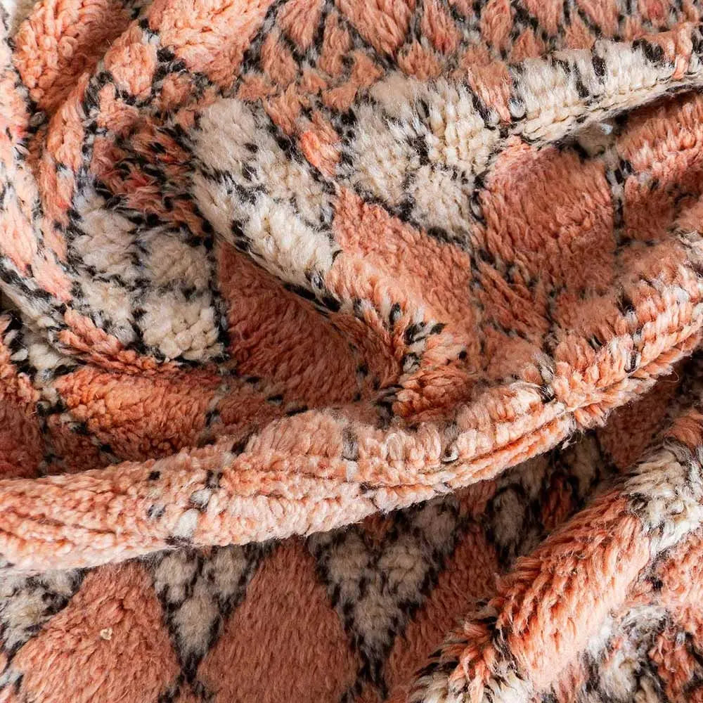 Peach Berber Custom Moroccan Rugs Made Craftily Marrakech