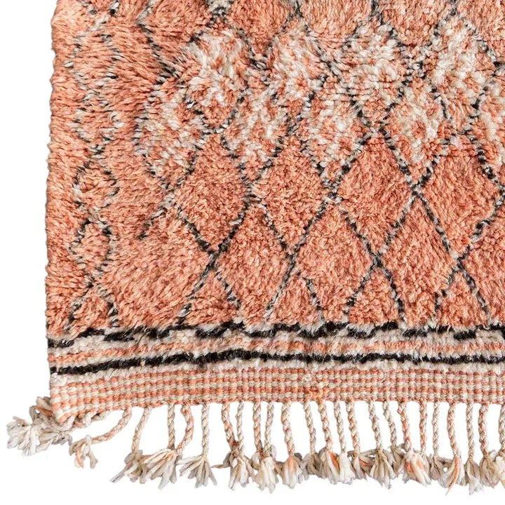 Peach Berber Custom Moroccan Rugs Made Craftily Marrakech
