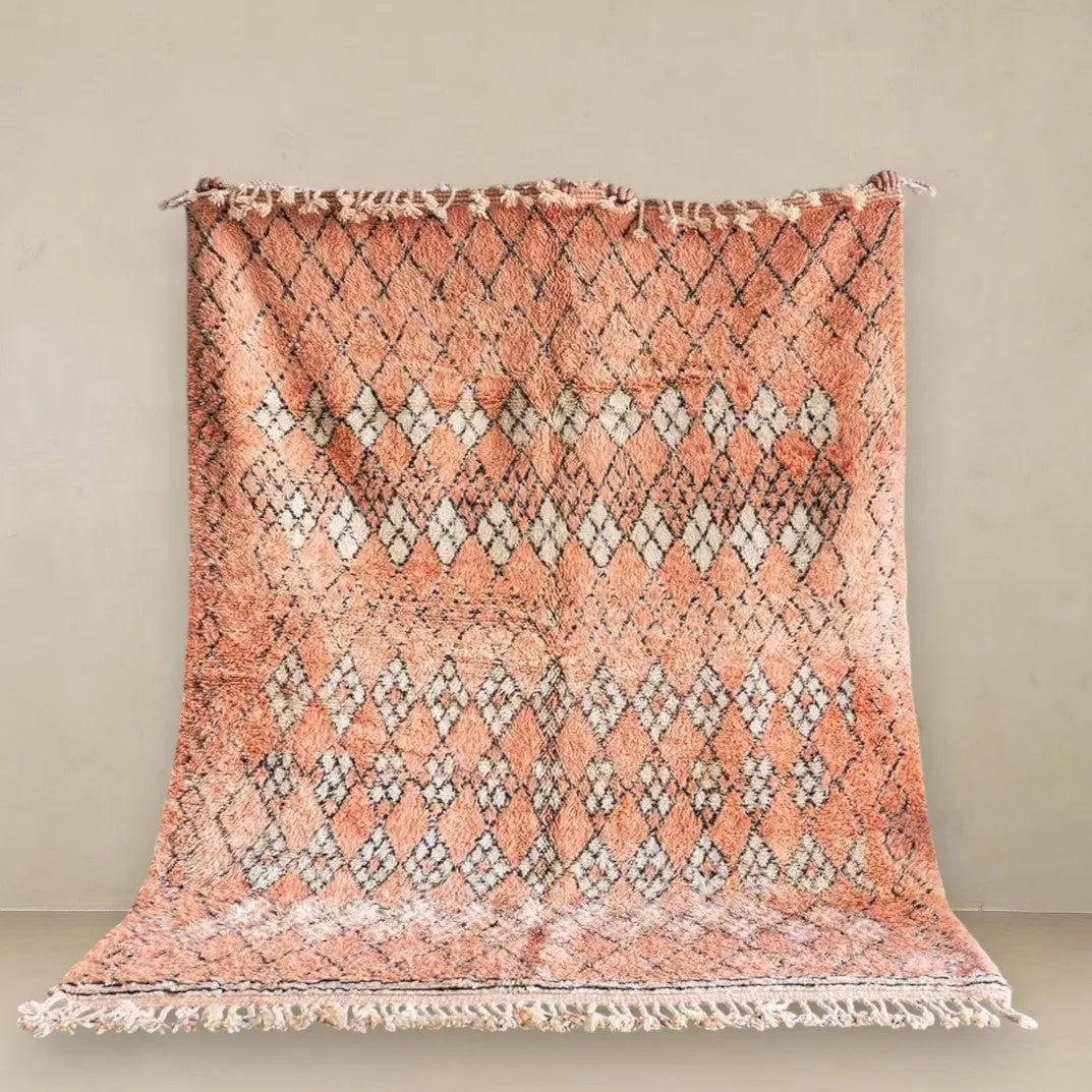 Peach Berber Custom Moroccan Rugs Made Craftily Marrakech