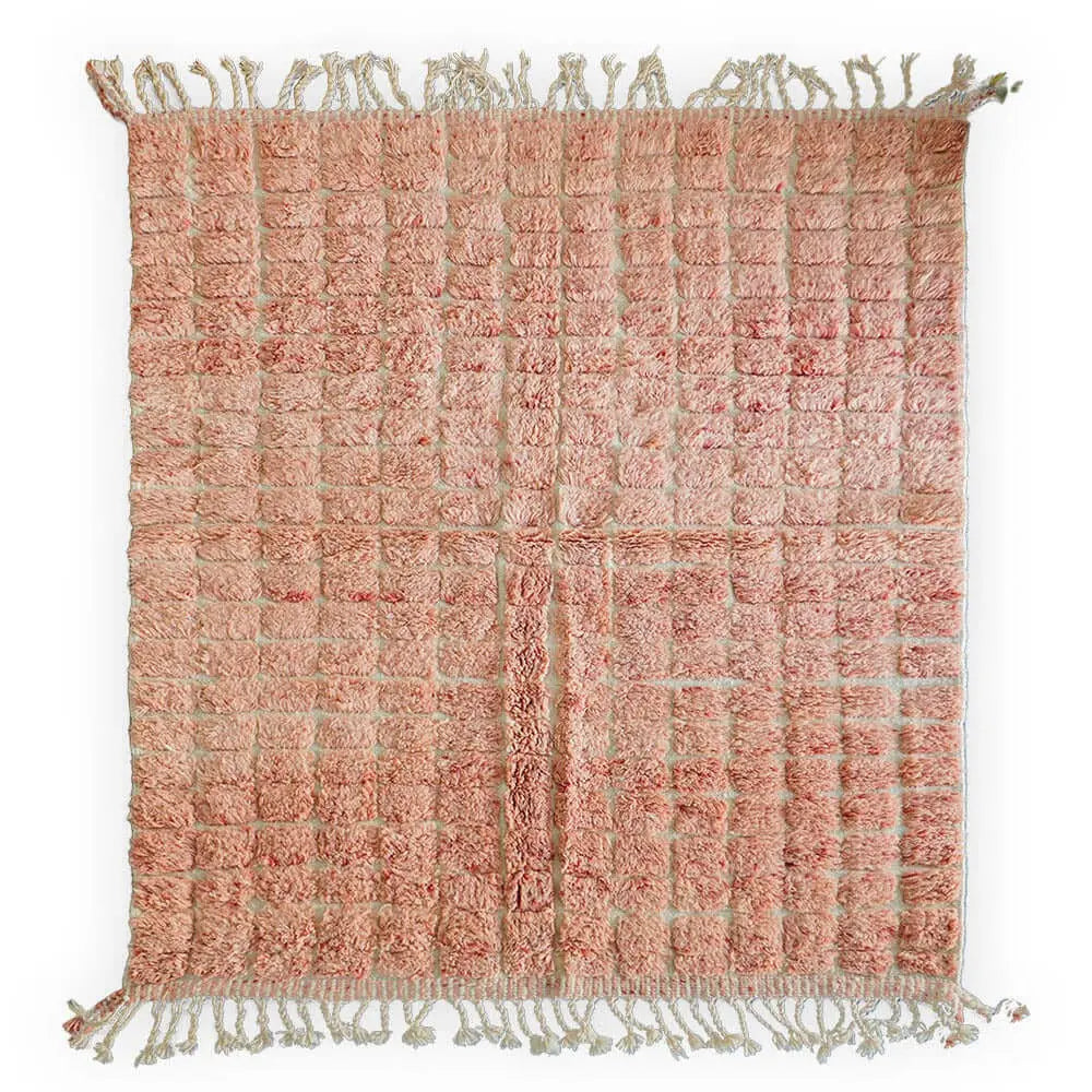 Peach Plush  Custom Moroccan Rugs Made Craftily Marrakech