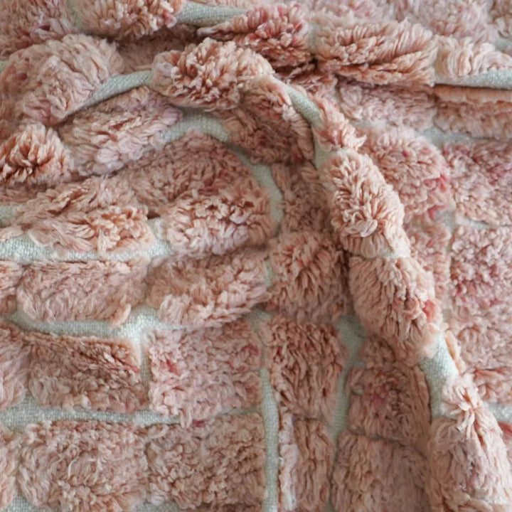 Peach Plush  Custom Moroccan Rugs Made Craftily Marrakech