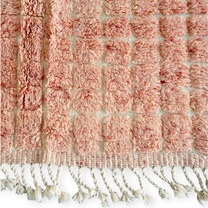 Peach Plush  Custom Moroccan Rugs Made Craftily Marrakech