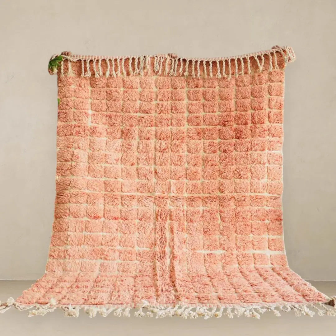 Peach Plush  Custom Moroccan Rugs Made Craftily Marrakech