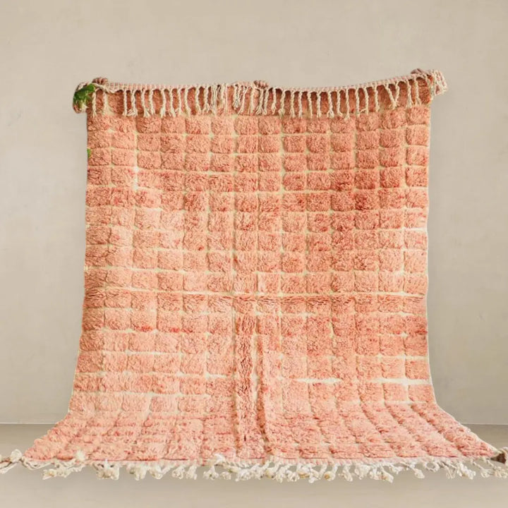 Peach Plush  Custom Moroccan Rugs Made Craftily Marrakech