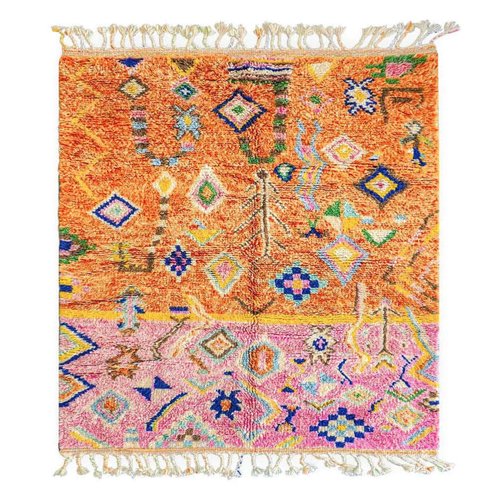 Tropical Bloom Custom Moroccan Rugs Made Craftily Marrakech