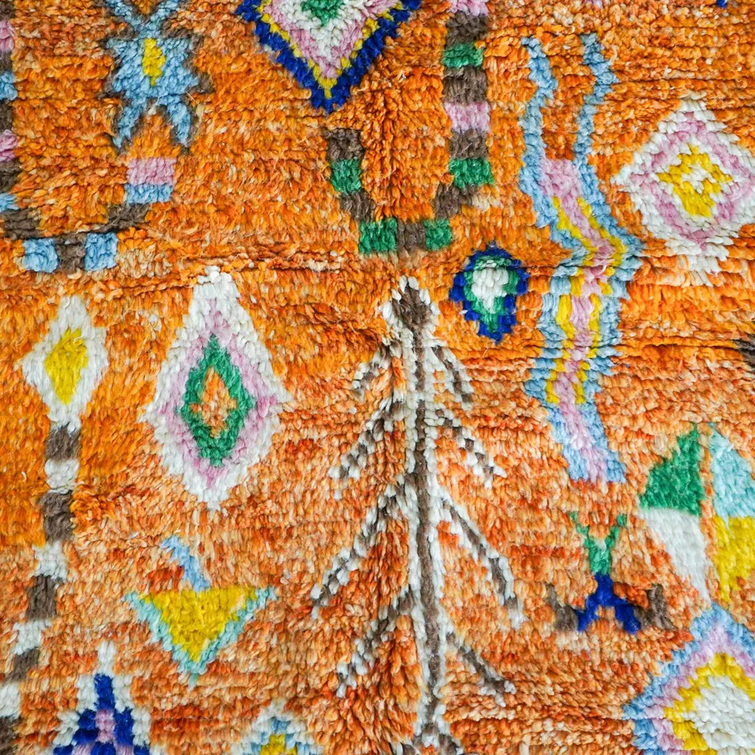 Tropical Bloom Custom Moroccan Rugs Made Craftily Marrakech