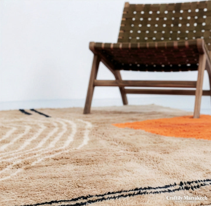 Custom Beni Mrirt Moroccan Rug - Desert Mirage