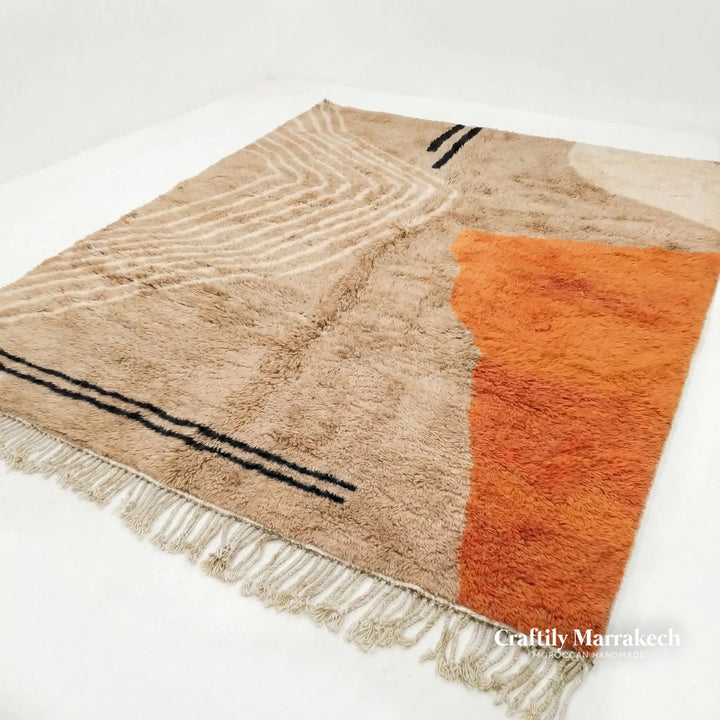 Custom Beni Mrirt Moroccan Rug - Desert Mirage Craftily Marrakech