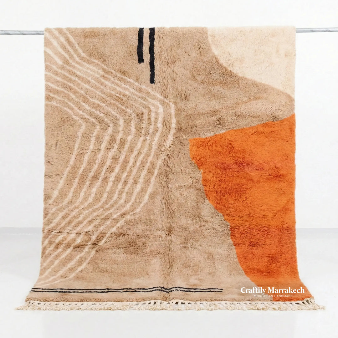 Custom Beni Mrirt Moroccan Rug - Desert Mirage