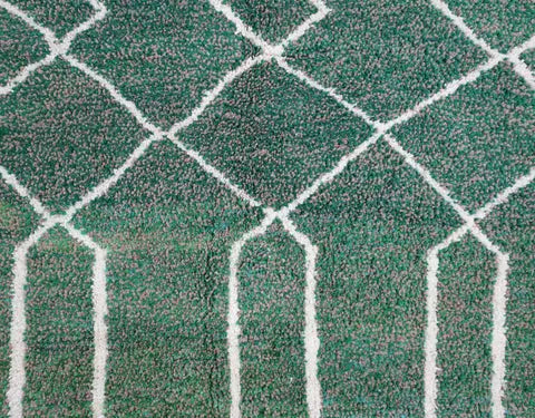 Forest Green Custom Moroccan Rugs Made craftilymarrakesh.com
