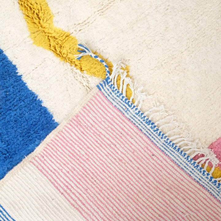 Yellow Zigzag Custom Moroccan Rugs Made craftilymarrakesh.com