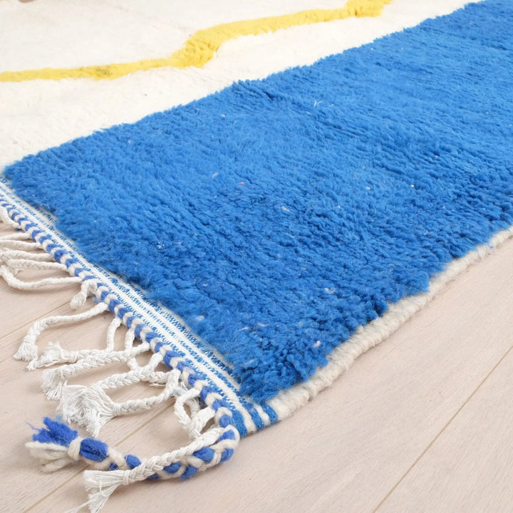Yellow Zigzag Custom Moroccan Rugs Made craftilymarrakesh.com
