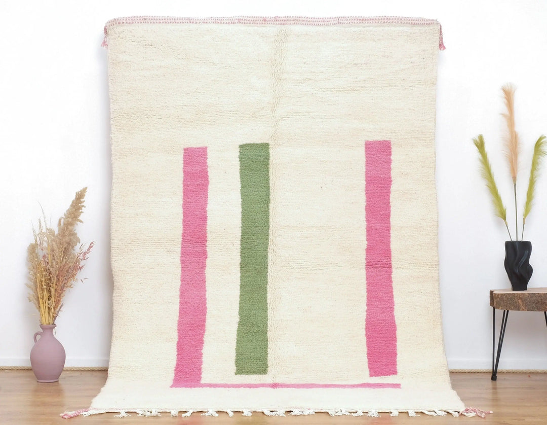 Pastel Stripe Custom Moroccan Rugs Made craftilymarrakesh.com