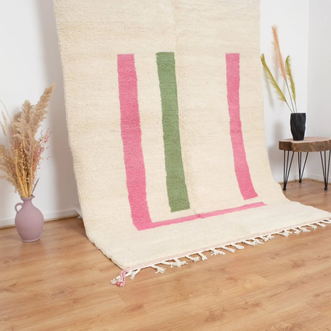 Pastel Stripe Custom Moroccan Rugs Made craftilymarrakesh.com