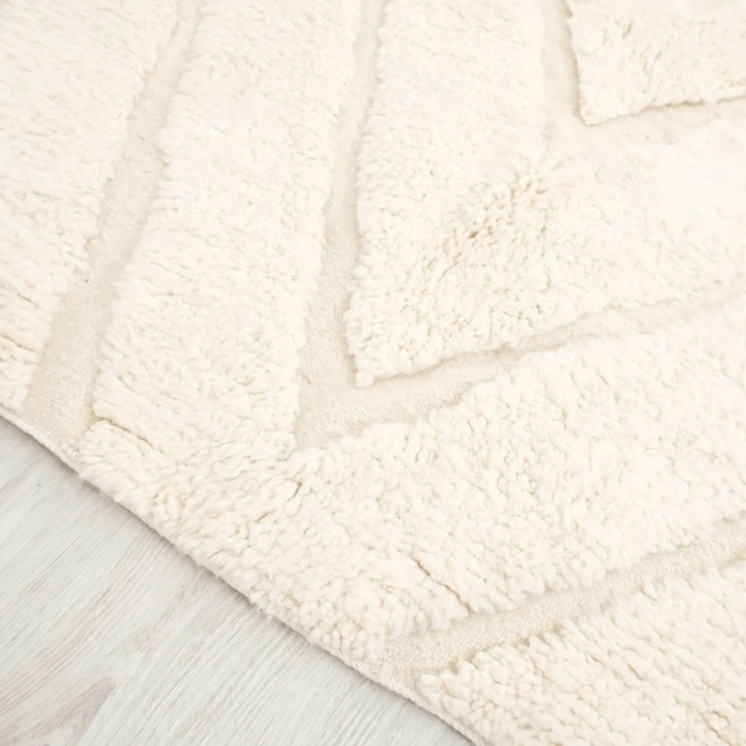 Soft Cream Custom Moroccan Rugs Made craftilymarrakesh.com