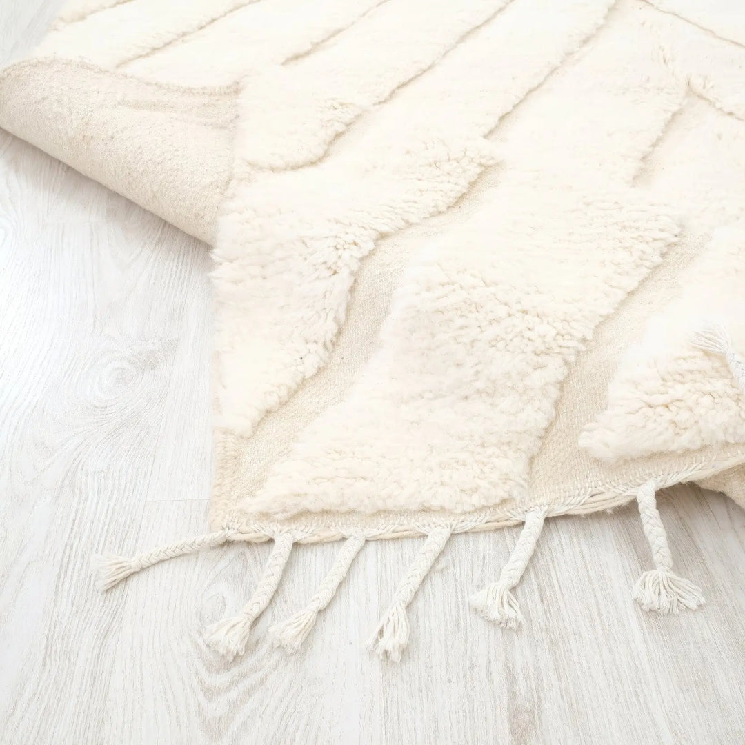 Soft Cream Custom Moroccan Rugs Made craftilymarrakesh.com