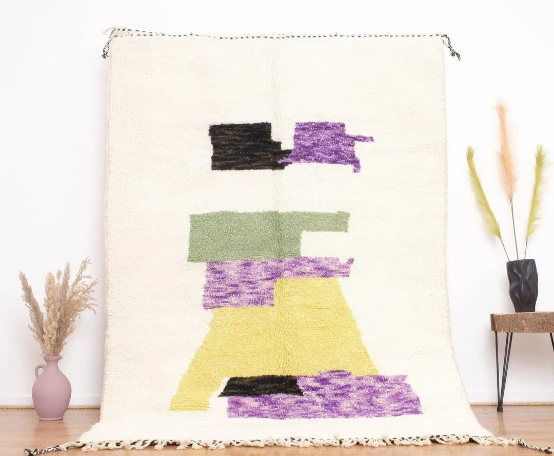 Abstract Color Block Moroccan Rugs Made craftilymarrakesh.com