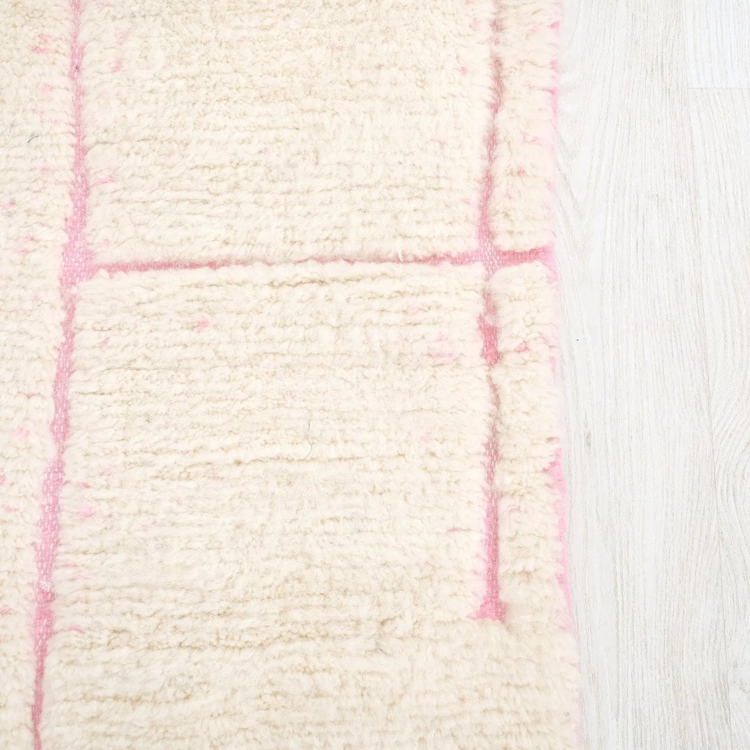 Pink Grid Custom Moroccan Rugs Made craftilymarrakesh.com