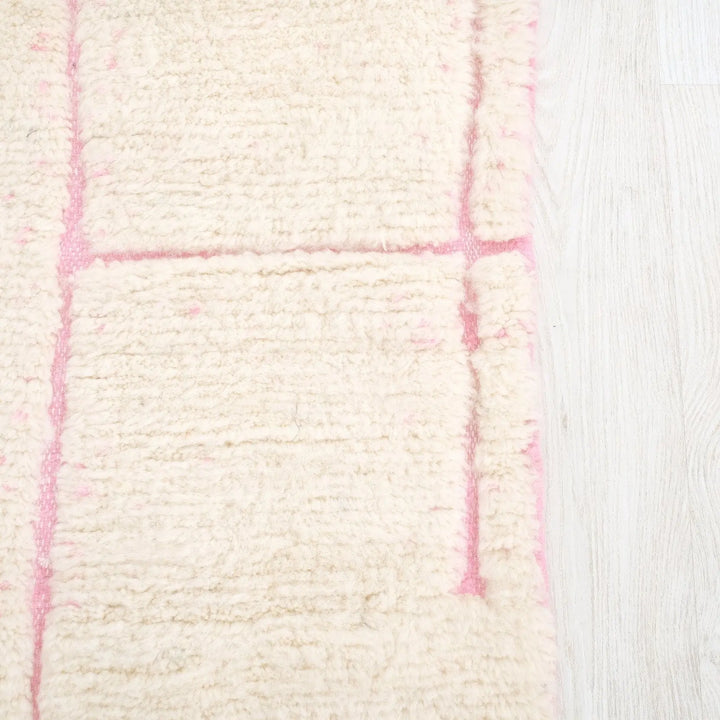 Pink Grid Custom Moroccan Rugs Made craftilymarrakesh.com