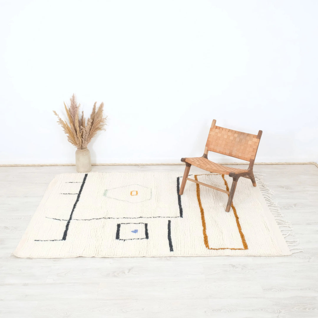 Abstract Line Custom Art Moroccan Rugs Made craftilymarrakesh.com