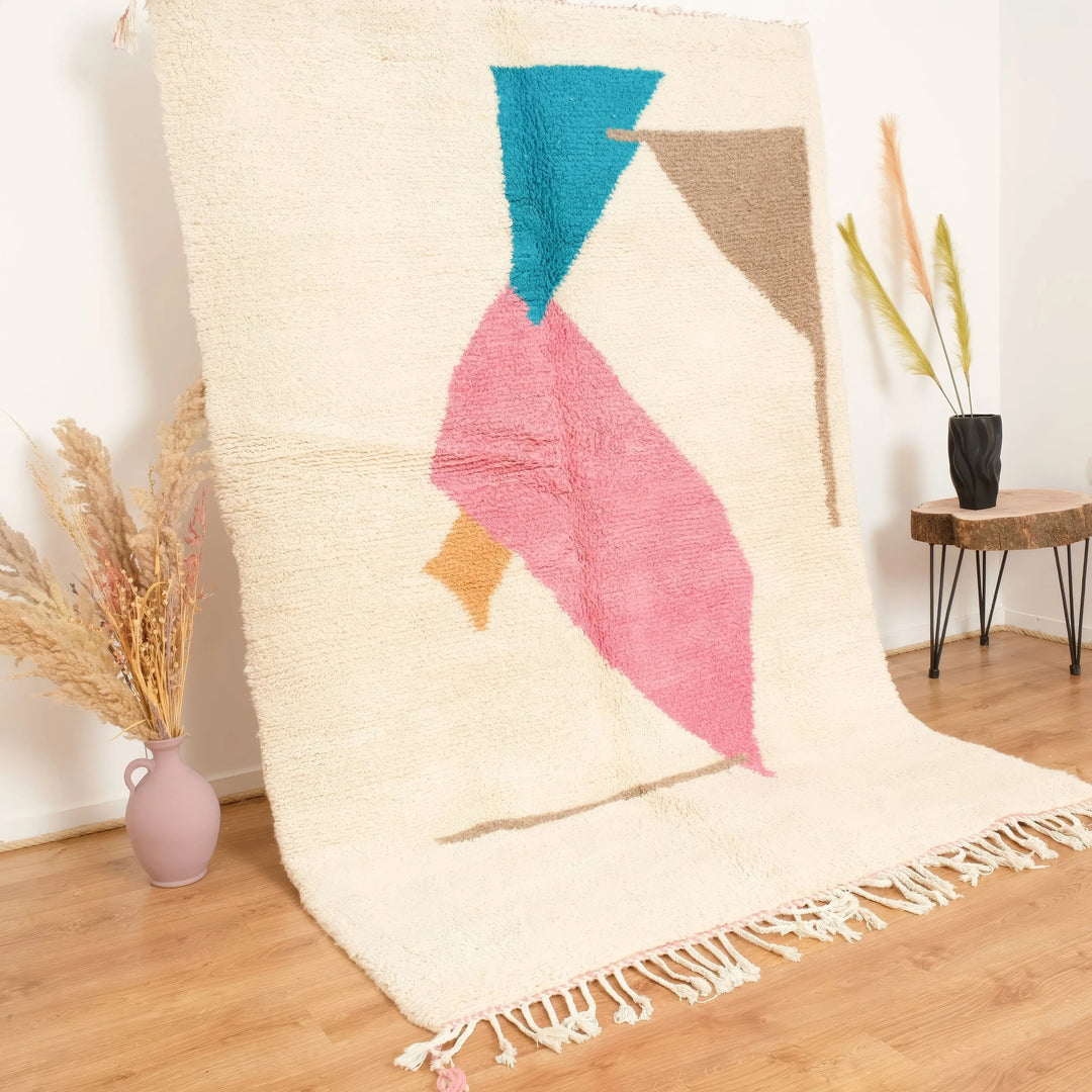 Sunrise beni rug Custom Moroccan Rugs Made craftilymarrakesh.com