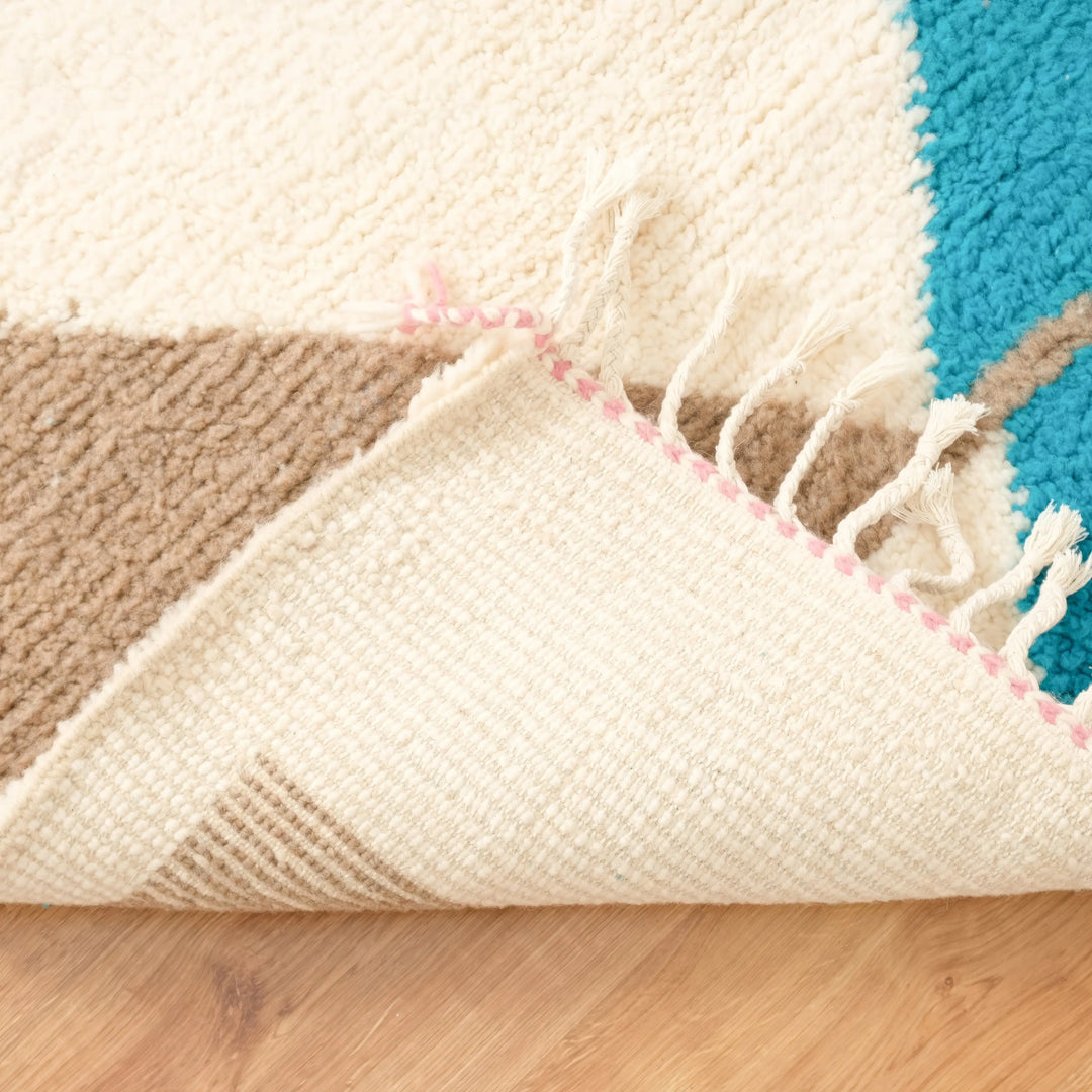 Sunrise beni rug Custom Moroccan Rugs Made craftilymarrakesh.com