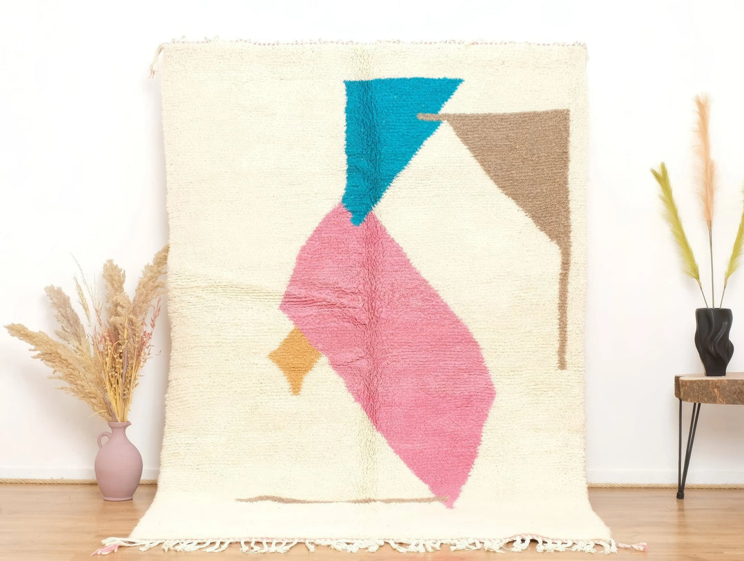 Sunrise beni rug Custom Moroccan Rugs Made craftilymarrakesh.com