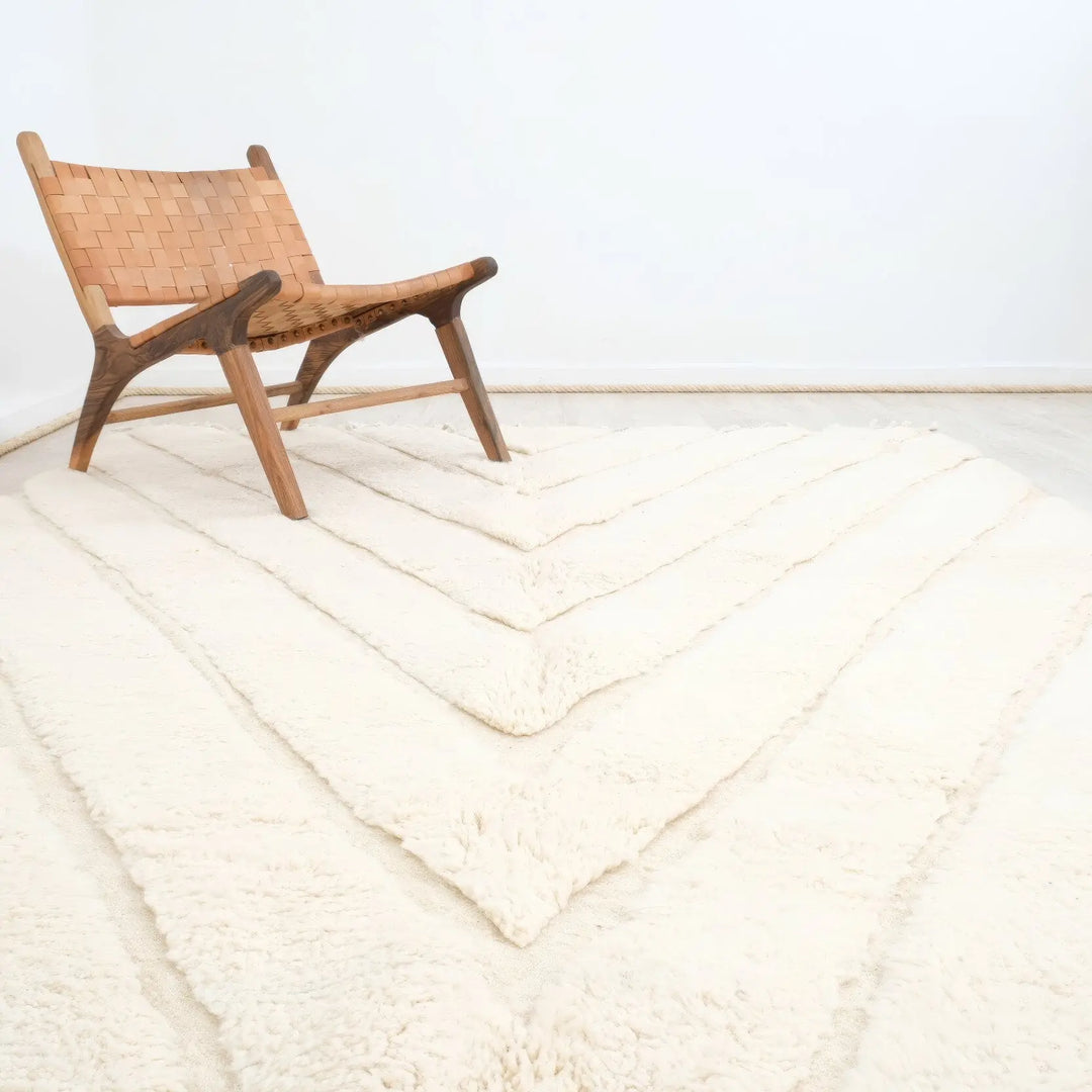 Soft Cream Custom Moroccan Rugs Made craftilymarrakesh.com