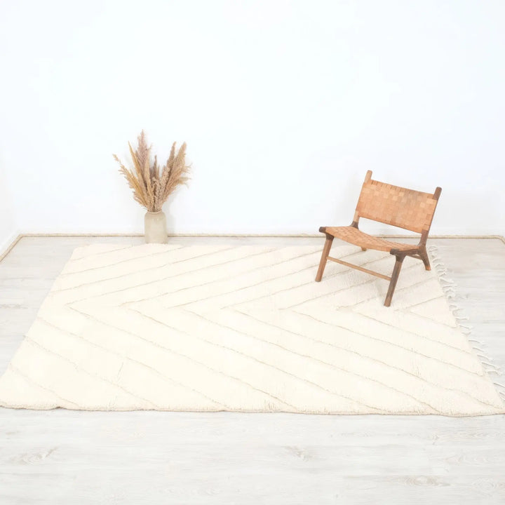 Soft Cream Custom Moroccan Rugs Made craftilymarrakesh.com