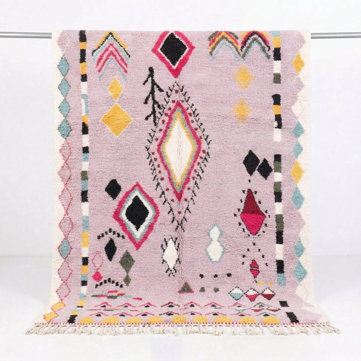 Custom Beni Ourain Rug - Vibrant Pink Boho